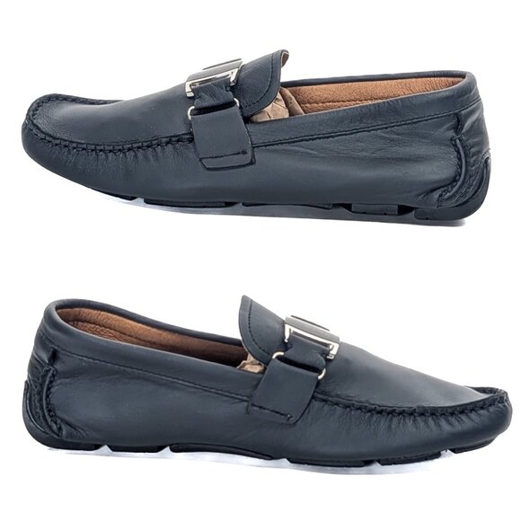 FERRAGAMO Leather Slip On Loafer Driver Shoes - Like New Sz 38 / US 7.5 - 8 main image 12